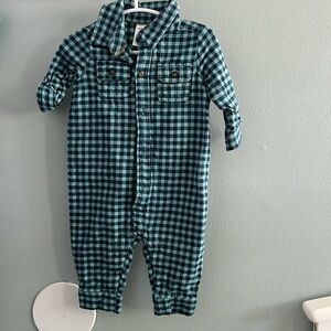 Carters plaid onesie